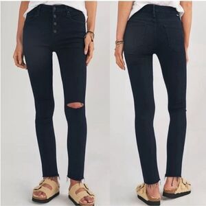 MOTHER The Pixie Ankle Fray Jean in Holding Hands Tightly Size 25